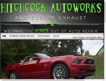 Tablet Screenshot of hitchcockautoworks.com